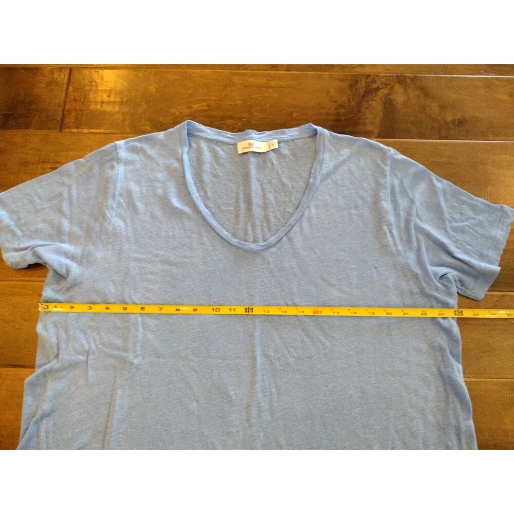 VINEYARD VINES Women's EEUC light blue short-sleeve 100% Linen top - XL - Picture 7 of 7